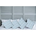 thumbnail image 2 of Ambesonne Blue Throw Pillow Cover 4 Pack, Raindrops Aquatic Fall, 18", Blue and White, 2 of 5