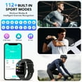 thumbnail image 4 of Nouvelle Montre Intelligente Compatible avec Android et iPhone, Traqueur de Mise en Forme 1,85 Po, Montre Intelligente pour Hommes et Femmes avec Réponse/appels/112+ Modes Sportifs/rappel de Messages, IP68 Étanche, pour Cadeau Bleu, 4 of 6