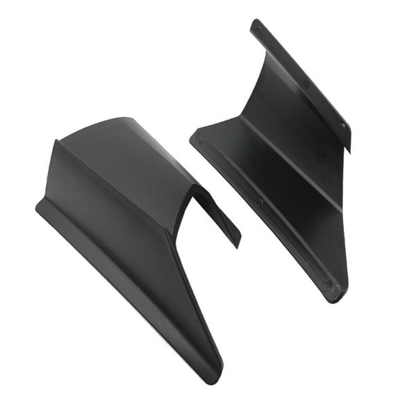 Black Motorcycle Front Spoiler Wing for Motorbike ABS Durable 2pcs