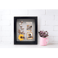 thumbnail image 4 of ILOT 8"x10" Solid Wood Black Display Shadow Box Frame - Memory Box for Keepsakes (Picture box, military, wedding, graduation, and flower shadow box), 4 of 8