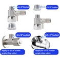 thumbnail image 2 of shiyou-Feed Water Adapter Water Line Splitter,Brass Water Supply Valve,Faucet Valves,Feed Water Adapter for Refrigerators, Ice maker, Reverse Osmosis,RO Water Filter Systems, 2 of 4