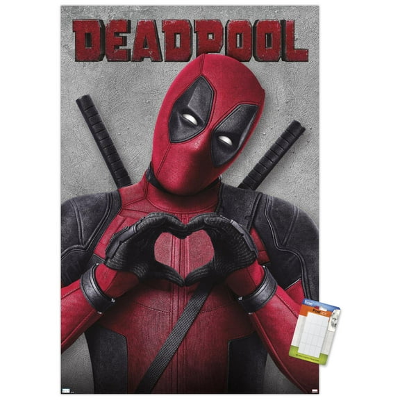 Marvel Deadpool Legacy - Heart Wall Poster, 14.725" x 22.375"