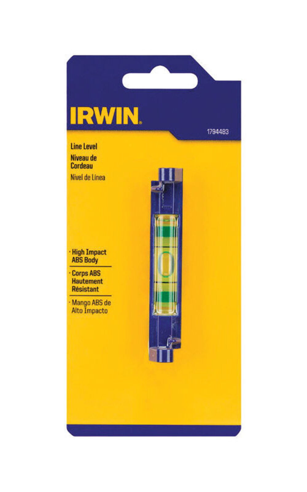 Irwin Tools 1794483 High Impact ABS  3" Line Level 3 Pack 