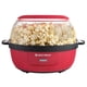 thumbnail image 1 of West Bend Stir Crazy Hot Oil Popper, máquina para hacer palomitas de maíz con tapa grande para servir y varilla de agitación, 6 cuartos de galón, rojo, 1 of 5