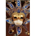 thumbnail image 2 of Jaynes Gallery 17x24 Gold Ornate Wood Framed with Double Matting Museum Art Print Titled - Italy-Venice Carnival mask on display, 2 of 4