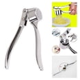 thumbnail image 2 of WIFKLSIIPG Stainless Steel Garlic Press Crusher Squeezer Masher Home Kitchen Mincer Tool(Silver), 2 of 9