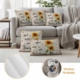 thumbnail image 6 of Sunflower Pillow Covers 2 Pack Bee Sunshine Farmhouse Pillowcase Waterproof Outdoor Throw Pillow Cover for Patio Balcony Rectangular Cushion 20”x12”, 6 of 9