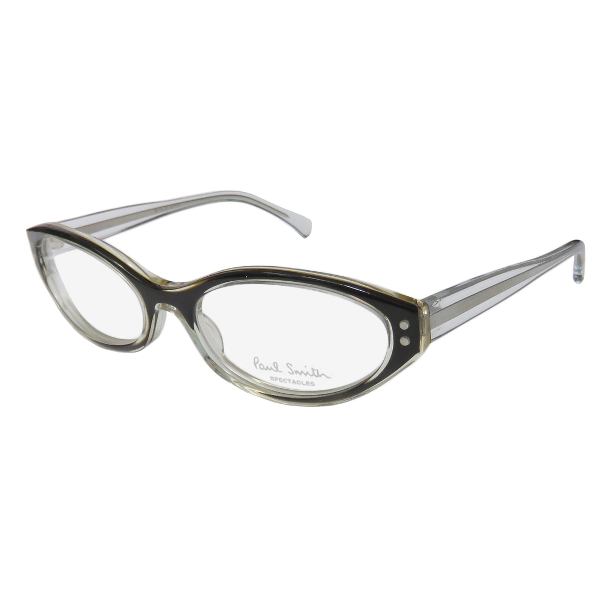 NEW PAUL SMITH 430 WOMENS/LADIES CAT EYE FULL-RIM BLACK / CLEAR COLOR COMBINATION HOT CAT EYES FRAME DEMO LENSES 51-17-135 EYEGLASSES/GLASSES