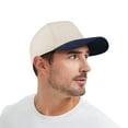 thumbnail image 4 of TOPTIE Unisex Cotton 5 Panel Snapback Trucker Cap, 4 of 8