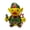 C, variant on Ruanlalo Christmas Duck Figurine Santa Claus Reindeer Elf Snowman Duck Statue Resin Animal Sculpture Xmas Holiday Party Tabletop Decoration Ornament