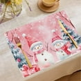 thumbnail image 4 of Winter Christmas Xmas Placemats Table Mats for Party Home Kitchen Dining Table Decorations, 12x18 Inches, 4 of 6