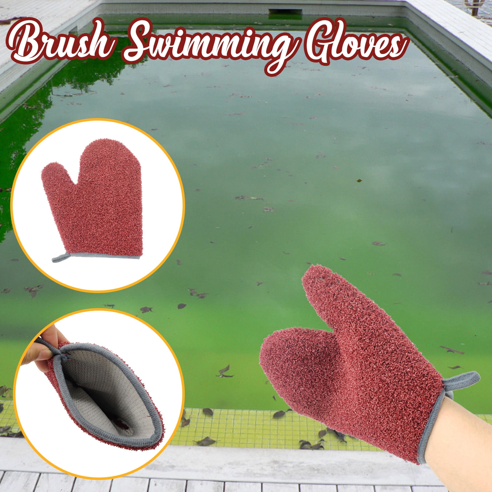 Fridja Swimming Pool Cleaning Tools Swimming Pool Cleaning Gloves