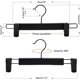 thumbnail image 2 of Ganchos de Plastico para Colgar Ropa, Gancho con Pinzas, Gancho para Pantalones con Pinzas, Ganchos para Pantalone 360°, para Pantalones, Faldas y Prendas Pesadas. (Negro), 2 of 4