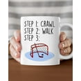 thumbnail image 4 of Funny Coffee Mug For Hockey Players Son Daughter From Family Friend Hockey Steps Crawl Walk Net Hockey Fan Gifts Ceramic 11 15oz White Cup For Men Women Fan Player Birthday Christmas, 4 of 8