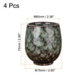 thumbnail image 2 of Uxcell 4 Pieces Chinese Ceramic Teacup 5.41oz Traditional Gong Fu Tea Set, Indigo, 2 of 6