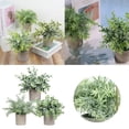 thumbnail image 2 of 3 Piece Set Of Cylindrical Pulp Potted Home Decorations Green Bonsai Design For Effortless Indoor, 2 of 7