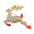 thumbnail image 4 of Elk de Diamante Imitación de Broche para Adorno Bufanda, , Decoración de Pantalón Salvador Broche de solapa de broche de navidad, 4 of 5