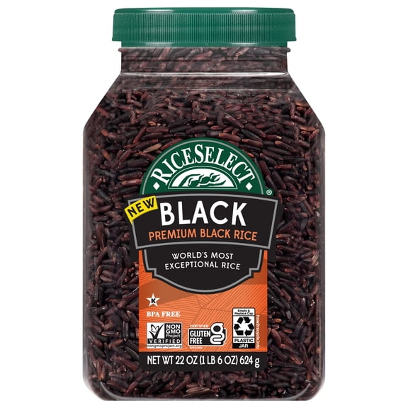 Gluten-Free Non-Gmo And Vegan Bpa-Free 22-Ounce Jar Pack Riceselect Black Of 1 Rice Whole-Grain
