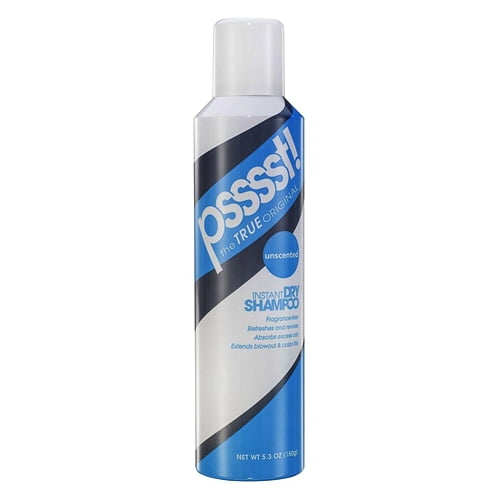 Psssst Instant Dry Hair Shampoo Spray, Unscented, 5.33 Oz