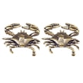 thumbnail image 6 of Crabs Decors Figurines Brass Statues Crabs Decorative Objects for Living Room,Bookshelf,Side Table Decorations, 6 of 8