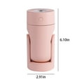 thumbnail image 2 of QLEICOM Humidifiers for Bedroom, 220ml Small Cool Mist Humidifiers Angle Adjustable, USB Powered with 7 Colors LED Light, Humidifiers for Home Office Bedroom Nursery Indoor, 2 of 7