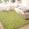 thumbnail image 4 of Janvonne Grass Green 5x7 Fluffy Rugs for Living Room Bedroom,Soft Plush Fuzzy Shaggy Rugs for Kids Girls Boys Room Decor, 4 of 8