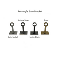 thumbnail image 4 of Linen Avenue Single Rod Decorative Bracket Rectangle, 2 Pack Brass, 4 of 4