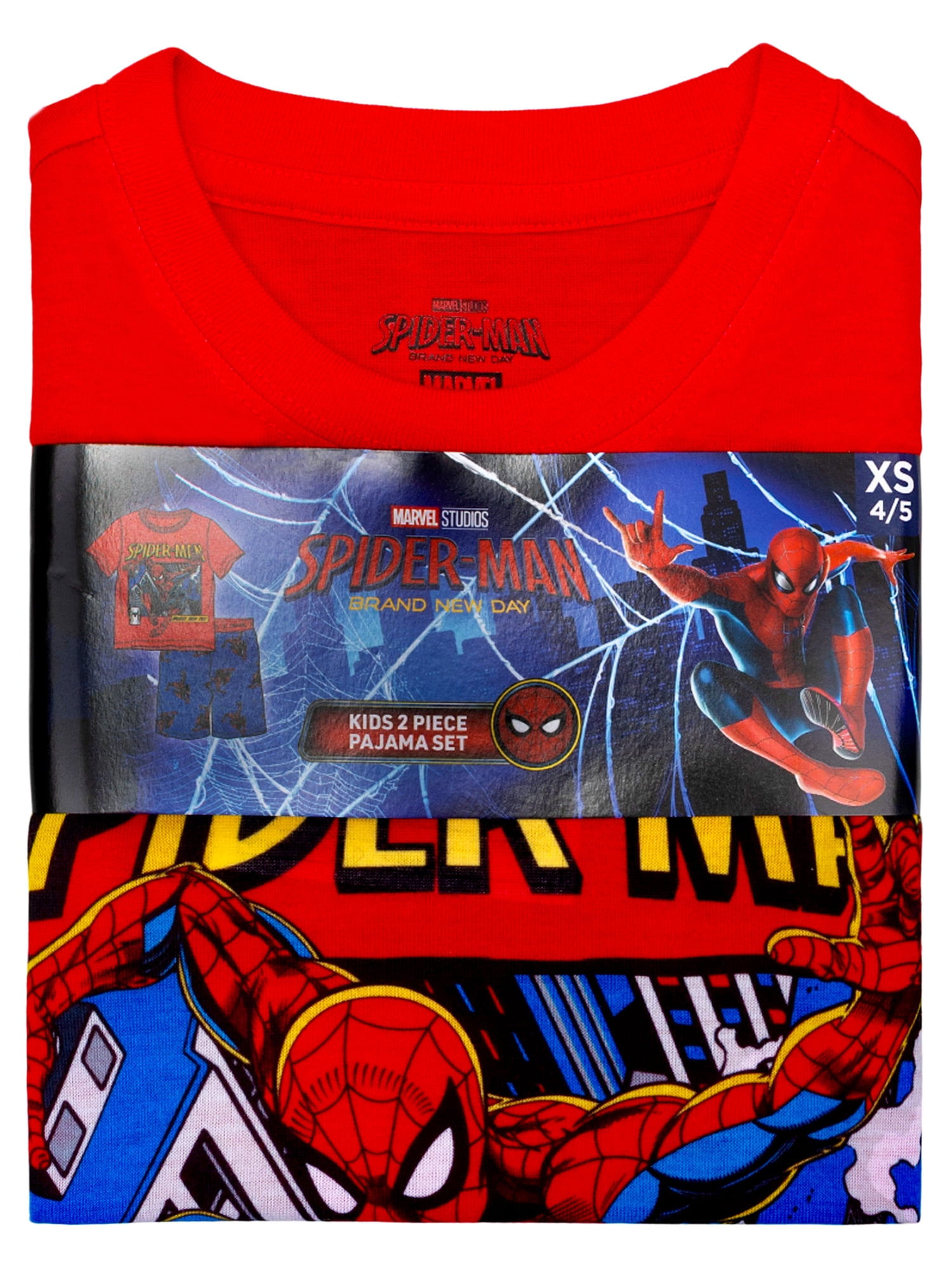 Spiderman 2-Piece Short Sleeve and Short Pajama Set, Sizes 4-12