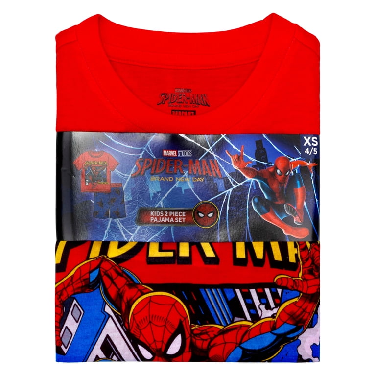 Spider-Man Boys 2-Piece Short Sleeve Pajama Set photo 2