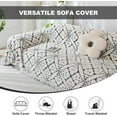 thumbnail image 3 of SHANNA Sofa Cover Boho Couch Cover for 1-2 Cushion Couch, Chenille Double Sided Slipcover for Dogs, Sofa Throw Loveseat Covers Futon Cover L Shaped Sofa Cover,180x260cm, 3 of 11