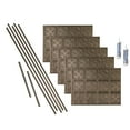 thumbnail image 1 of FASÄDE Traditional Style 10 Decorative Vinyl Backsplash 15 sq ft Kit in Argent Bronze, 1 of 6