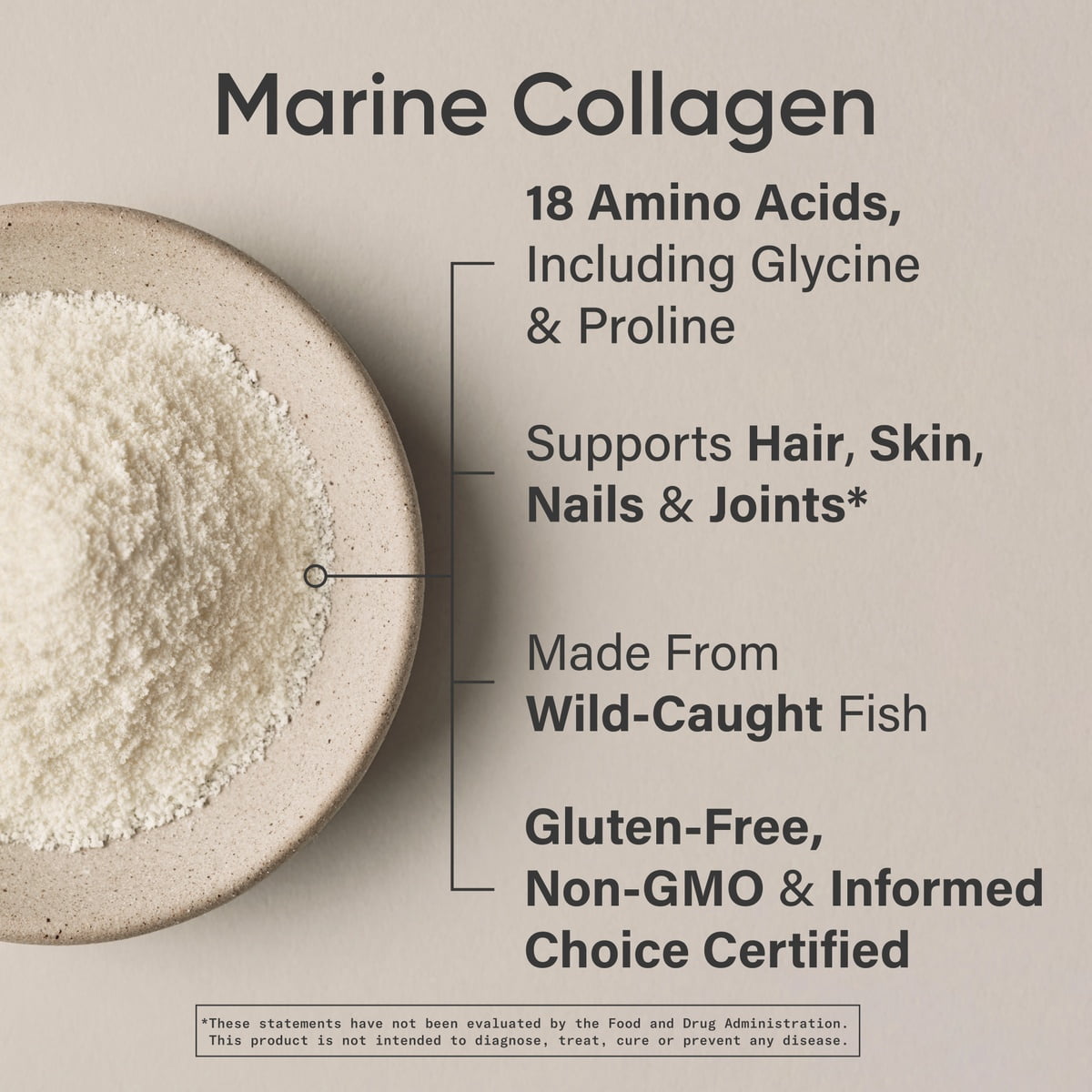 Sports Research® Marine Collagen Peptides Powder - Sourced from Wild-Caught Fish Keto Certified (34 Servings)