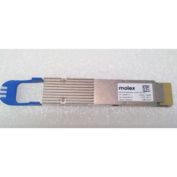 Pre-Owned Molex 1064281111 400G QSFP-DD DR4+ 1310nm 2 km Optical Transceiver Modules