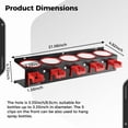 thumbnail image 5 of Spray Bottle Storage Rack - Wall Mounted Aerosol Bottle Organizer with 5 Hooks, 5 of 6