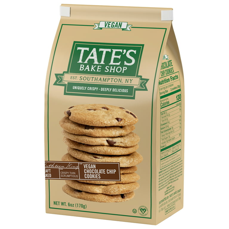 Tate's Bake Shop Ceramic Cookie Jar with Walnut Chocolate Chip Cookies