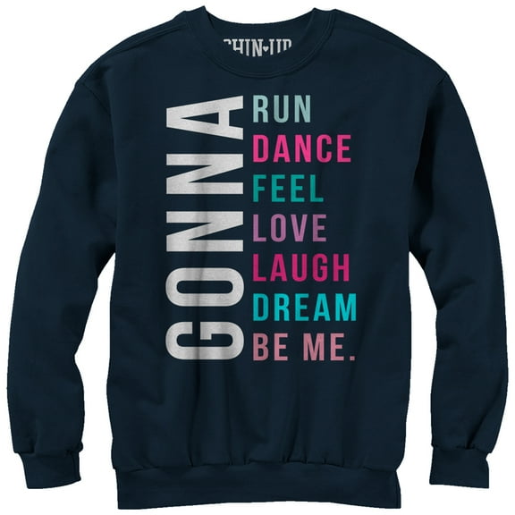 Women's CHIN UP Gonna Be Me Sweatshirt Navy Blue 2X Large