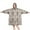 Boho Brown Damask, variant on Wearable Oversized Blanket,Boho Golden Ethnic Pattern Wearable Blanket Hoodie for Adults,Cozy Hooded Blankets with Super Pockets,Super Warm Fuzzy Pullover for Women & Men