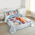 thumbnail image 3 of Homewish Japanese Ukiyo-E Queen Comforter Set,Japan Geisha Girl Bedding Sets,Pink Cherry Blossom Bedding Comforter Set For Kids,Microfiber Bedroom Decor Reversible,3 Pieces, 3 of 8