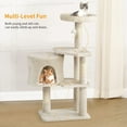 thumbnail image 4 of BestPet 36 inch Tall Cat Tree Cat Tower Cat Condo Multi-Level,Beige, 4 of 7