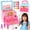 Pink, variant on UQN Kids Makeup Sets for Girls 5-8, Girls Toddlers Makeup Kit, Washable Makeup Toys for Kids, Little Girl Princess Toy Gift for Christmas Birthday Aged 3-12