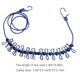thumbnail image 2 of Sonducket Tendedero de ropa, colgador de secado, accesorio de fijación para tendedero de ropa carpas Azul, 2 of 6
