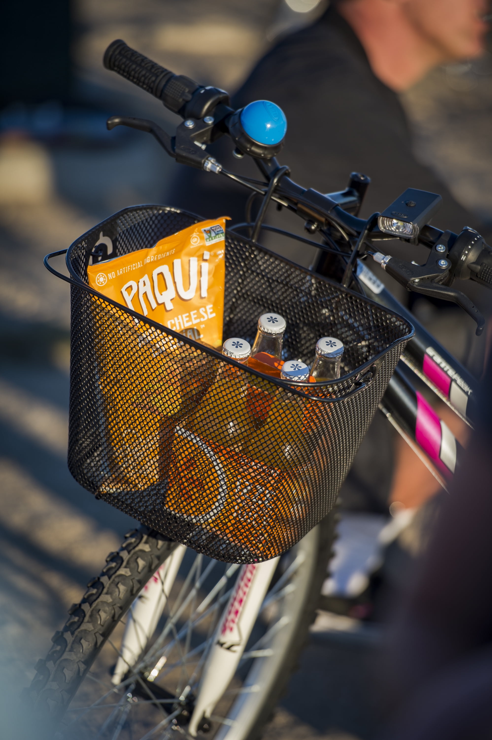 Outdoor Bike Bag Bike Handlebar Bag Zipper Strap Durable Bicycle Front Basket BL