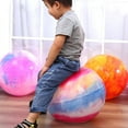 Manwang 4Pcs 15 Inch Marbleized Bouncy Balls Large Size Ball Inflatable