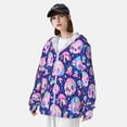 thumbnail image 3 of Balery colorful Skull mushroom rainbow Sudadera ligera de manga larga con capucha y protección solar UPF 50+ para hombre y mujer, ideal para pesca y running-Large, 3 of 7