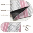 thumbnail image 3 of Pink Gray Stripes Runner Rug 2x6 Washable Kitchen Rug Non-Slip Lightweight Thin Soft Low Pile Bathroom Runner Chic Modern Abstract Vertical Lines Carpet for Hallway Laundry Room Bedroom Entryway, 3 of 8