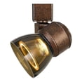 thumbnail image 2 of Cal Lighting HT-888-LED Plastic & Metal Track Fixture in Rust/Smoked Glass Gray, 2 of 3