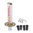 thumbnail image 1 of 1Set 20cm Universal Shift Knob - Car Gear Shifter Knob with 4 Adapter for Automatic and Manual Vehicle - Aluminum Alloy Iron White Red, 1 of 6