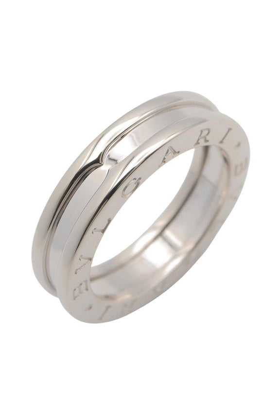 Pre-Owned Bulgari BVLGARI B-zero1 Ring, 1-band ring, jewelry, 18KWG (white gold), men's and...