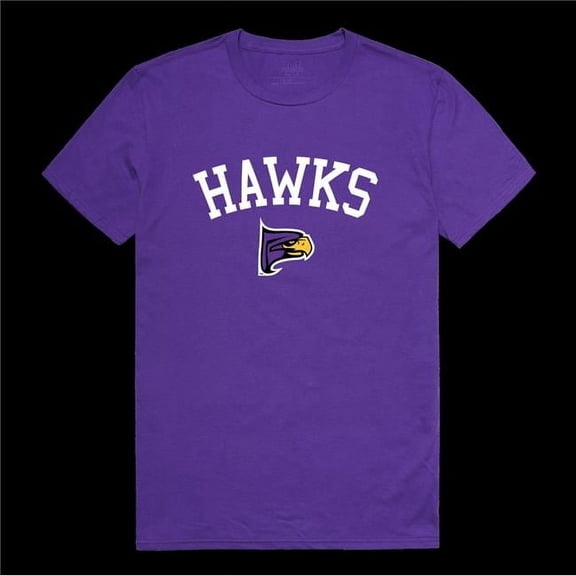 W Republic 539-654-PUR-05 Hunter College Hawks Arch T-Shirt, Purple - 2XL
