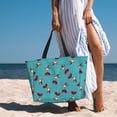 thumbnail image 2 of Beach Bag For Women, Coconut Palm Red Beach Tote Bag Swim Pool Bag Large Tote With Pockets For Workout., 2 of 2